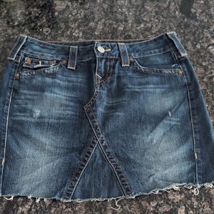 True Religion 29 Abby Denim Skirt
